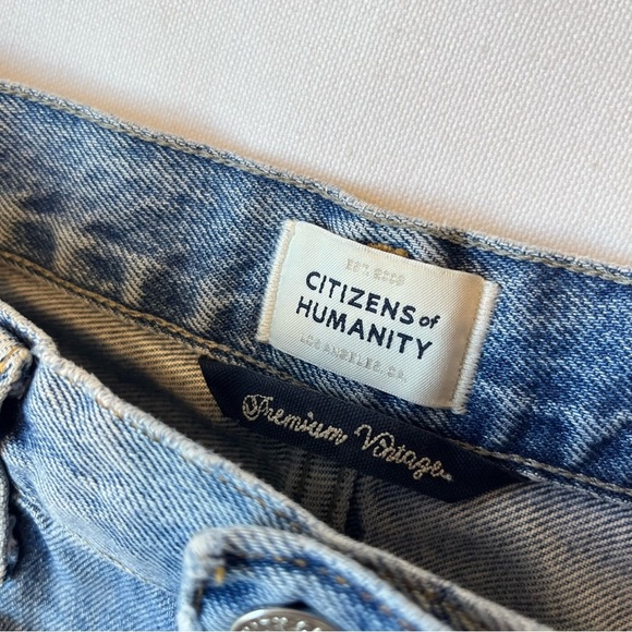 Citizens of Humanity Marlow shorts 25 High rise waist Button fly Organic cotton - Picture 4 of 8